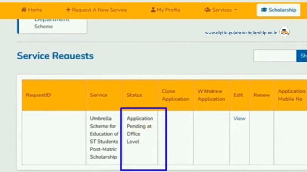 Application pending at office level