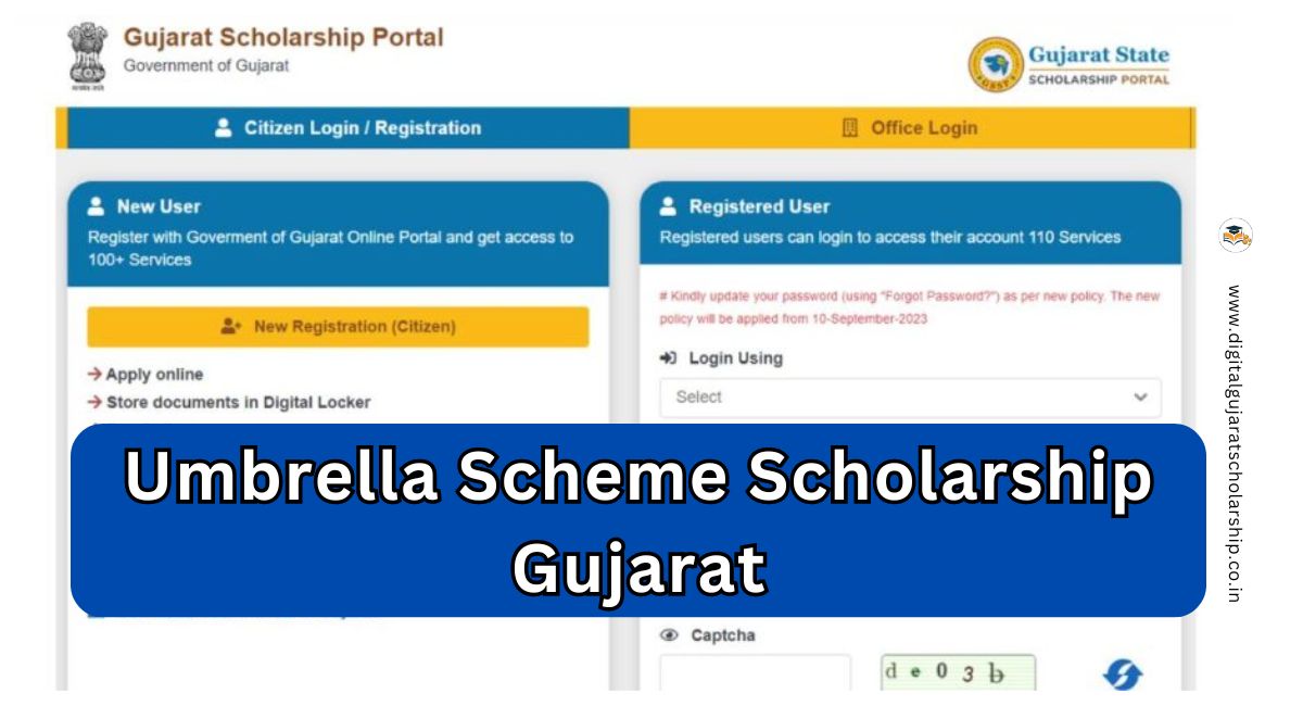 Umbrella Scheme Scholarship Gujarat