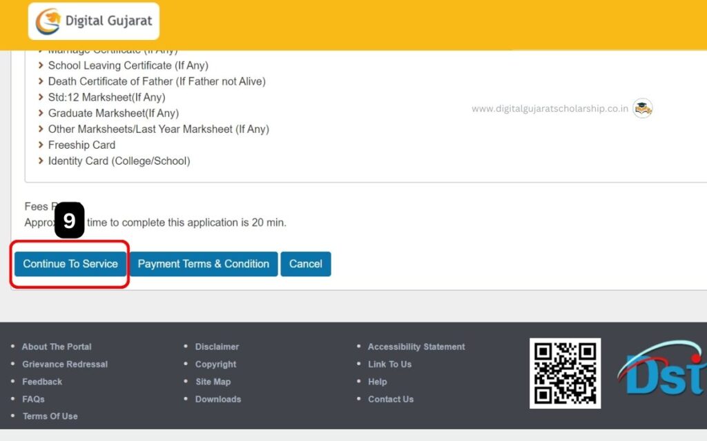 digital gujarat scholarship application form